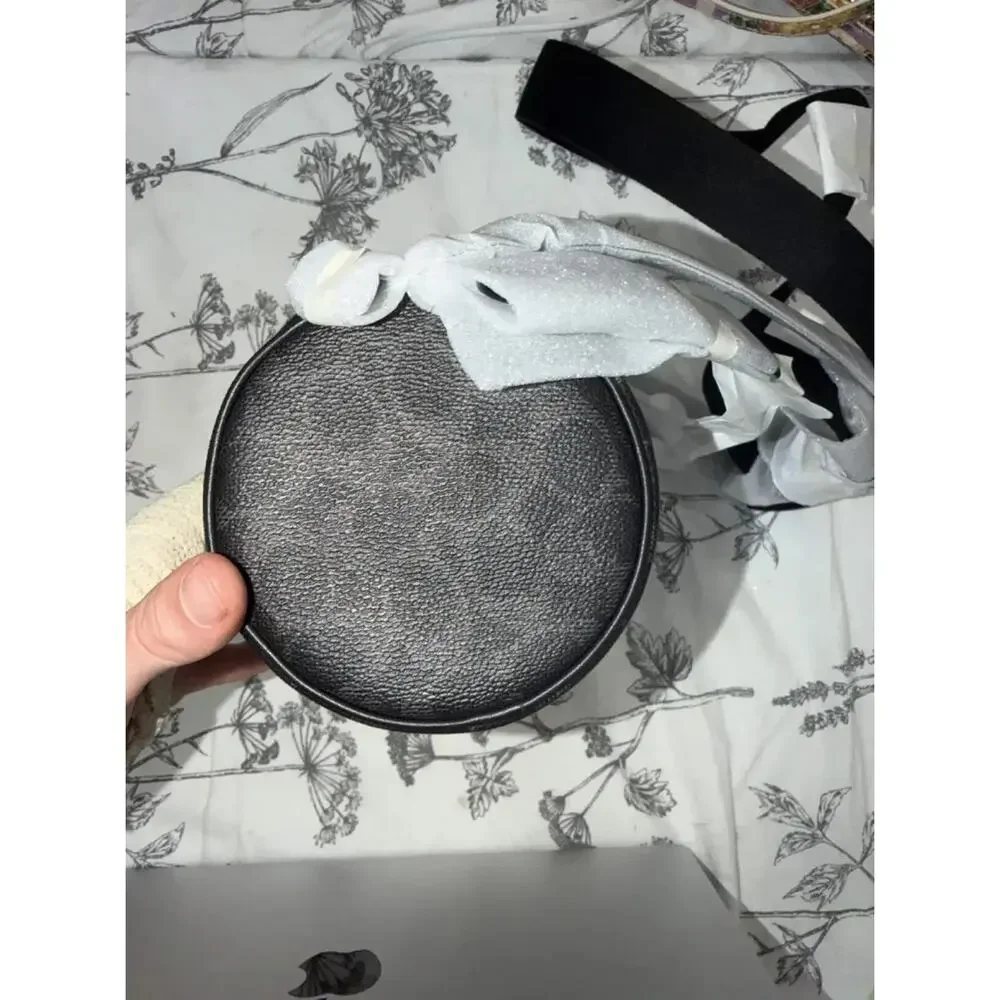 NWT B9-004 Coach Andre Barrel Bag 24 Signature Canvas Black Signature CET75